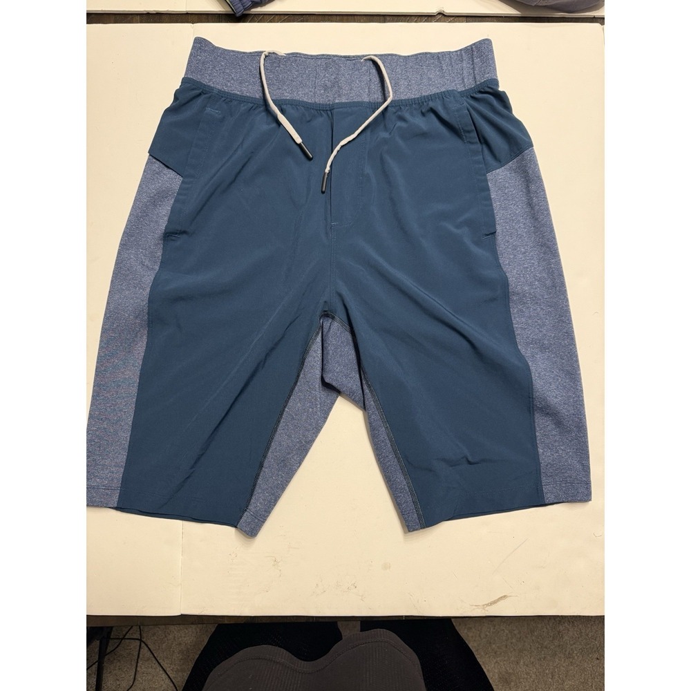 Lululemon License To Train Workout Activewear Shorts Size Medium Blue 11" Inseam
